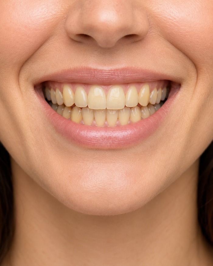 Teeth before whitening